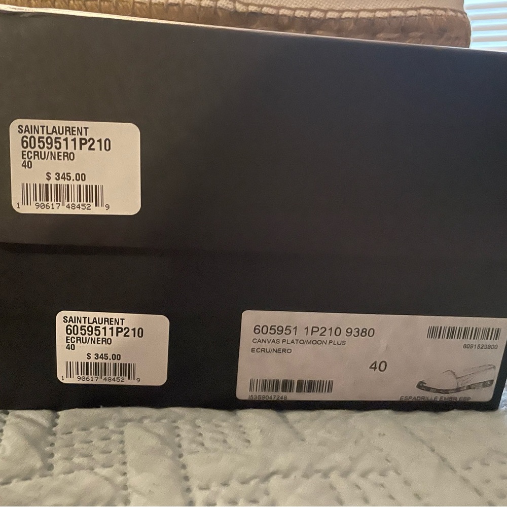 YSL Canvas Espadrilles